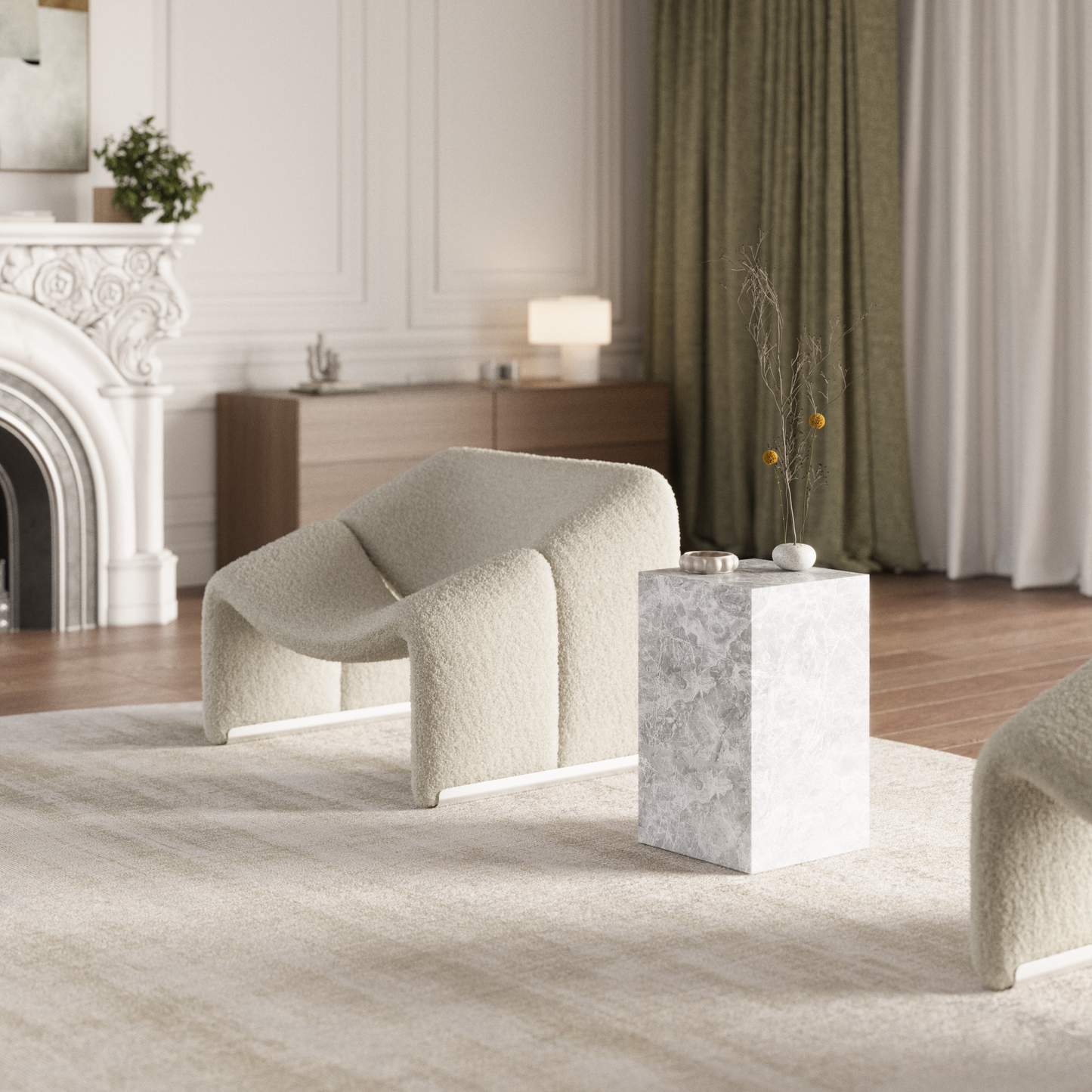 Aura Column Side Table